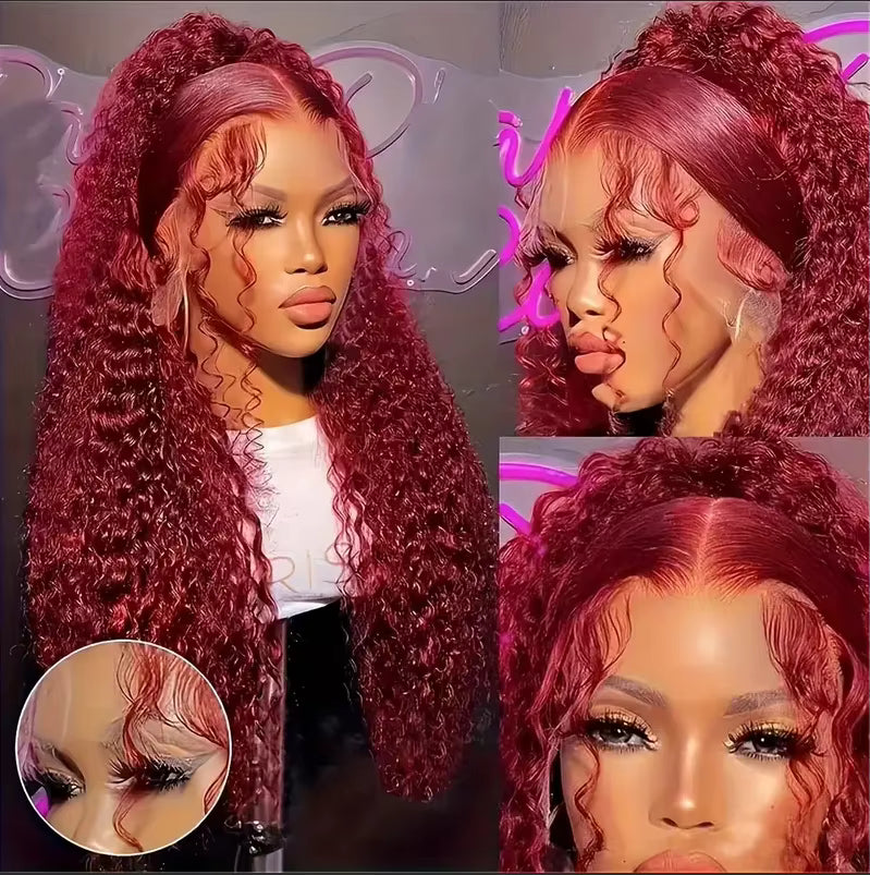 Deep Wave BOB Wig Human Hair 13x4 HD Curly Lace Front Wigs Human Hair Pre Plucked Wear And Go Glueless Short Curly Frontal BOB