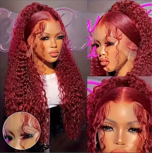 Deep Wave BOB Wig Human Hair 13x4 HD Curly Lace Front Wigs Human Hair Pre Plucked Wear And Go Glueless Short Curly Frontal BOB
